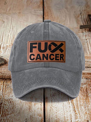FUCK cancer awareness unisex hats