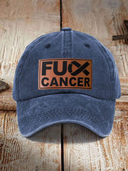 FUCK cancer awareness unisex hats