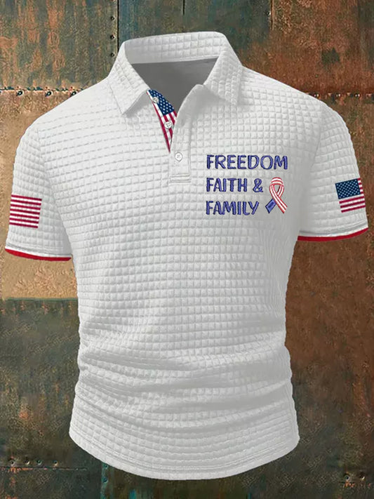 Men's Faith Freedom Cross Short Sleeve Top