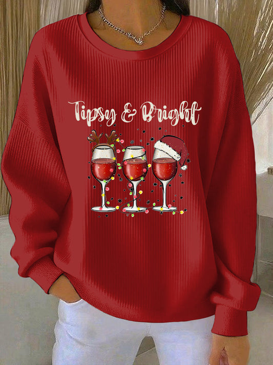 Women's Christmas Print Casual Sweatshirt