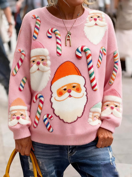 Women's Santas Claus Fleece Sweatshirts