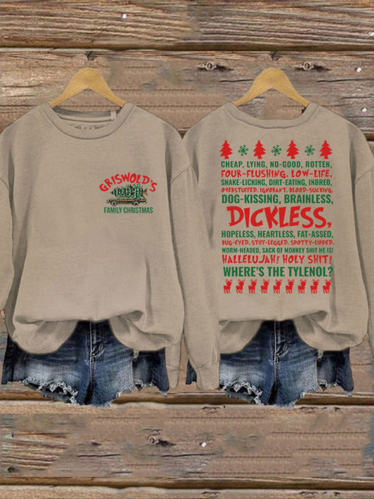 Women's Christmas Print Casual Sweatshirt