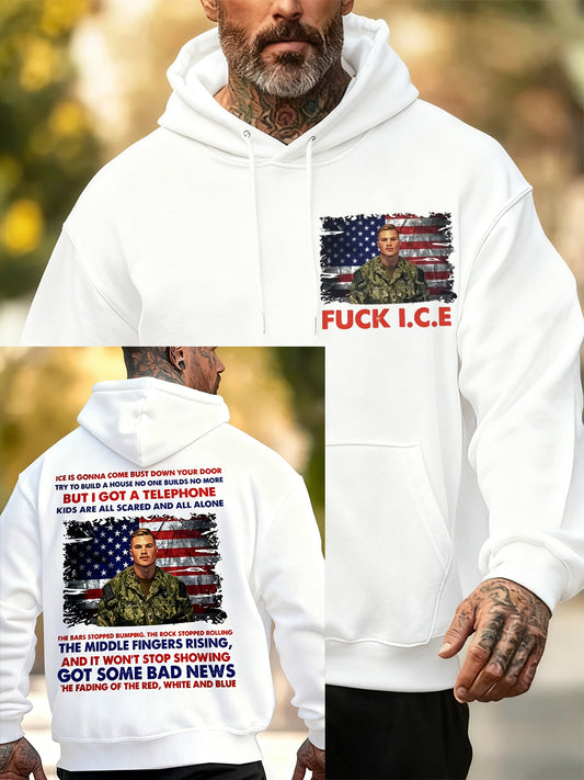 Men's The Fading of the Red White and Blue Hoodie
