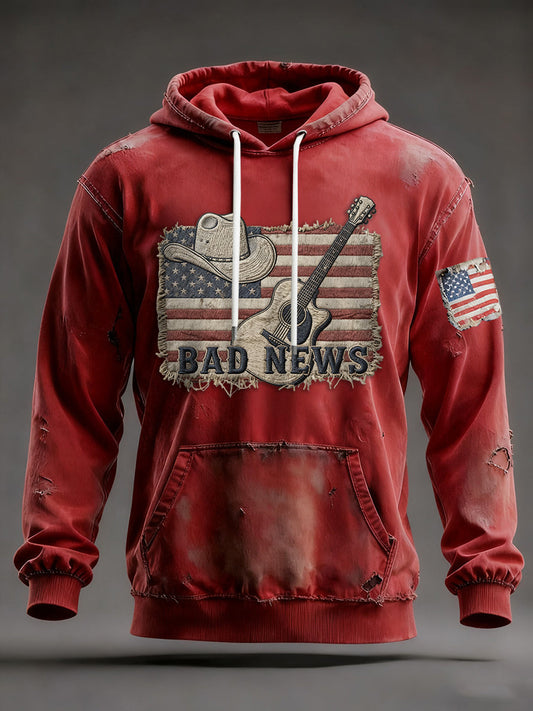 Men's The Fading of the Red, White and Blue Hoodie