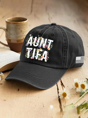 Unisex Retro Aunt Tifa Print Hat