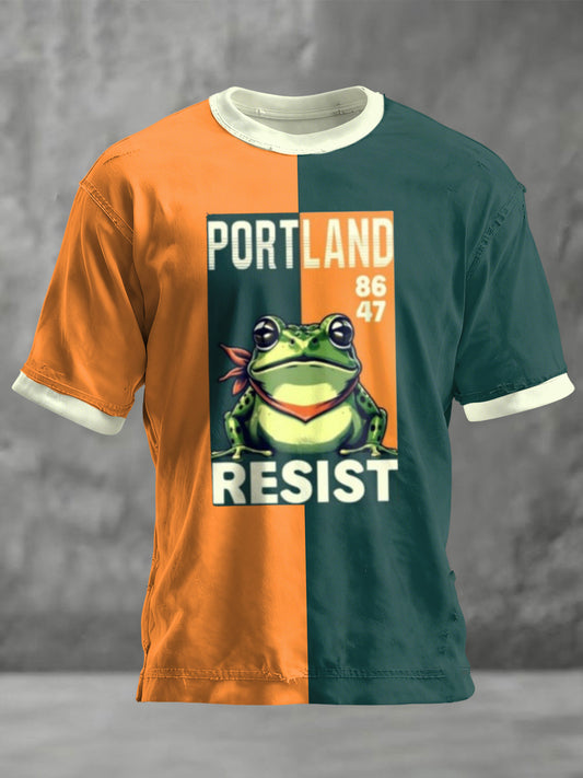 Men's FDT Polish Frog Print short sleeves t-shirt