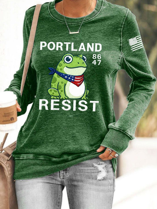 Women's Resist Portland Frog Sweatshirt