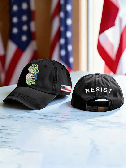 Unisex Resist Frog Print Hat