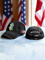 Unisex Resist Frog Print Hat