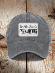 Women's Retro I Am Aunt Tifa We The People Hat
