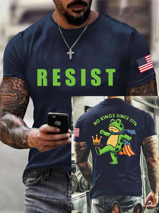 Men's Resist Portland Frog NO KINGS SINCE 1776 T-shirt