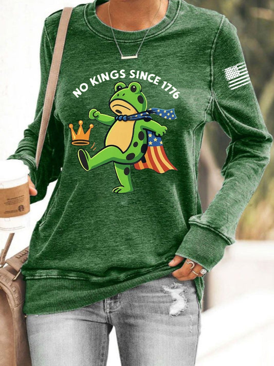 Women's Resist Portland Frog NO KINGS SINCE 1776 Sweatshirt