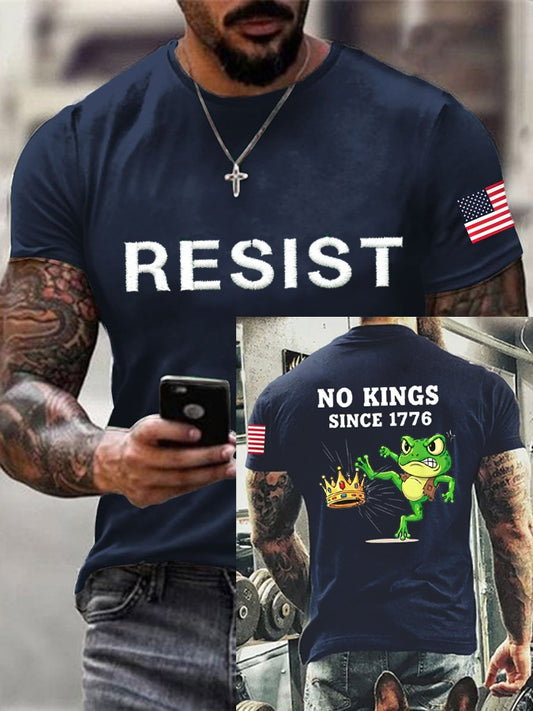 Men's Resist Portland Frog NO KINGS SINCE 1776 T-shirt