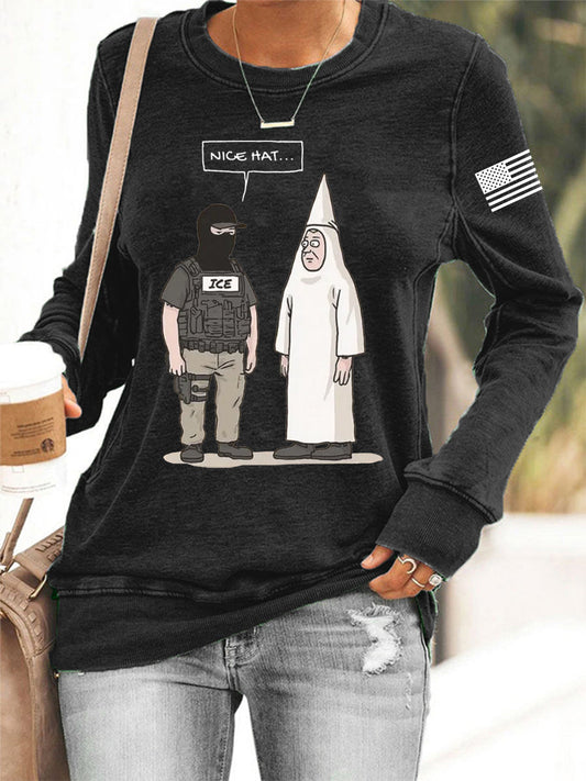 Women's Funny Abolish ICE Sweatshirt