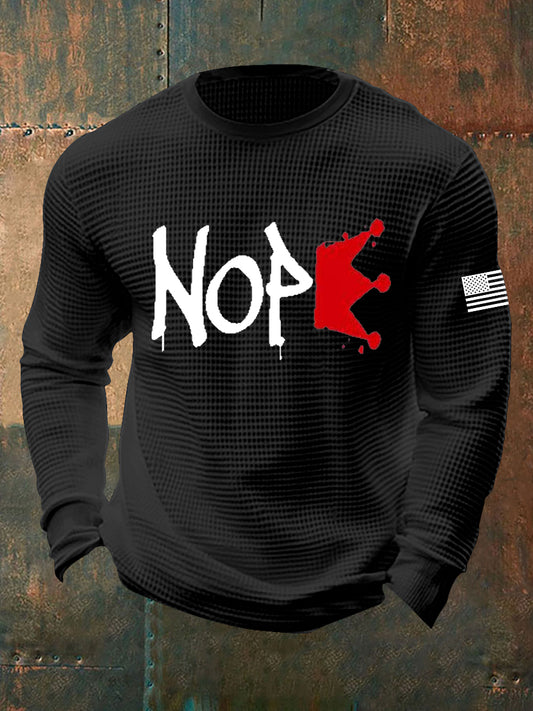 Men's No Kings Waffle Top