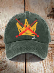 Unisex No Kings Print Hat