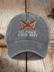 Unisex No Kings Design Print Hat