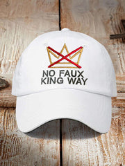 Unisex No Kings Design Print Hat