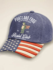 Unisex Resist Frog Print Hat