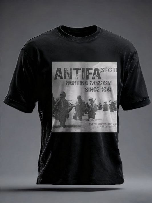 Unisex 8647 FDT Antifa Printed T-shirt