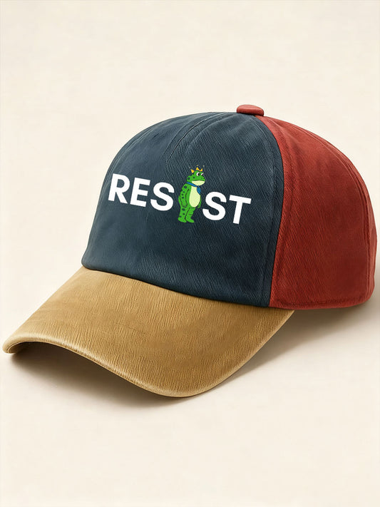 Unisex No Kings Frog Resist Print Hat