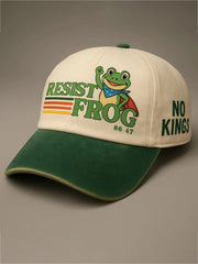 Resist Frog Print Casual Unisex Hat