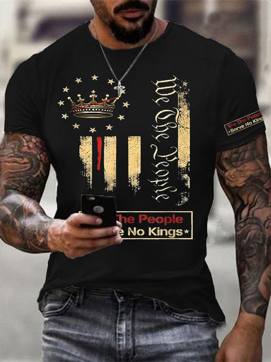 Men's We The People  No Kings T-shirt