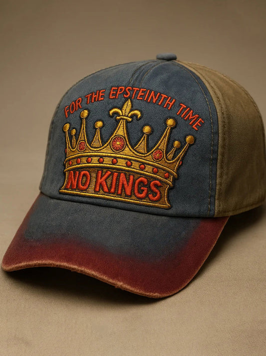 No Kings Printed Casual Unisex Hat
