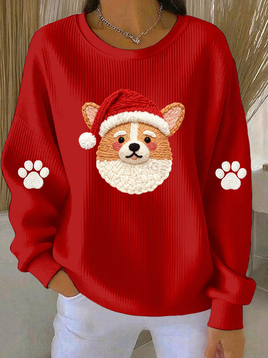 Women's Christmas Print Casual Sweatshirt