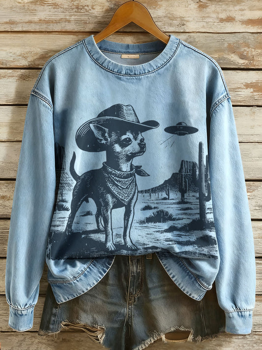 Women's Western Chihuahua Sweatshirts