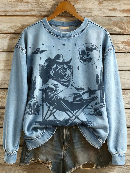 Women's Western Poodle Sweatshirts