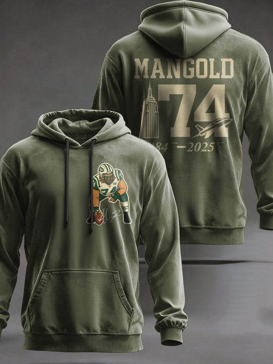 Men's Rip Nick Mangold Printed Hoodie