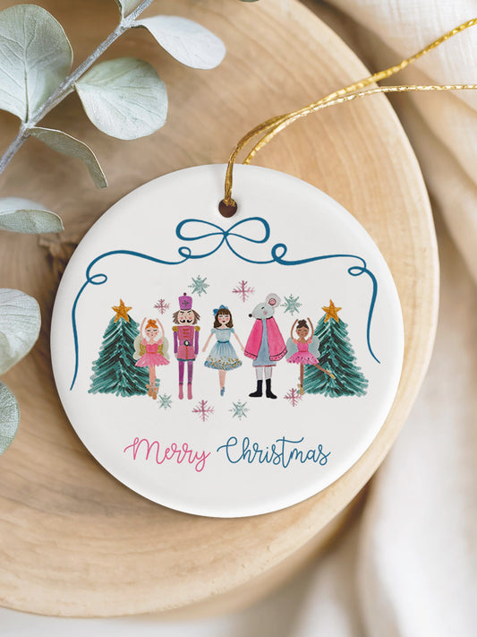 Christmas Gift Nutcracker Printed Acrylic Decorative Ornament