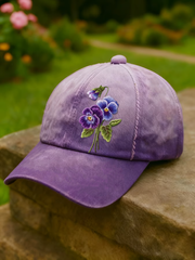Unisex Retro Floral Print Casual Hat