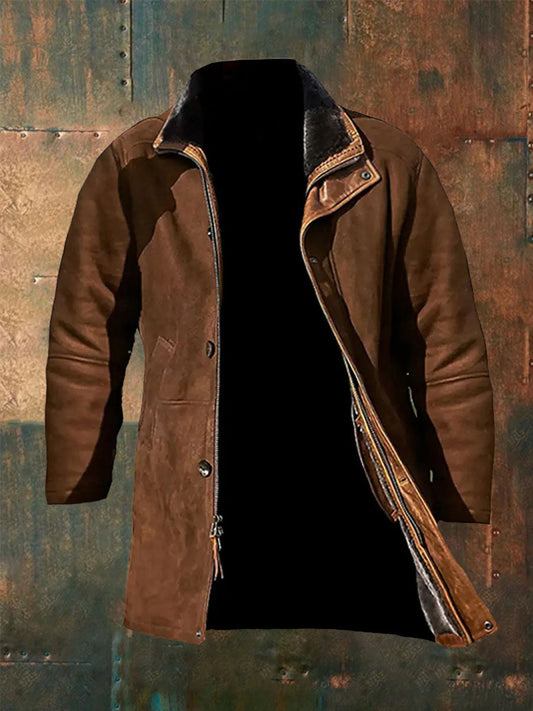 Men's Retro Plush Casual Jacket