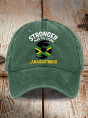 Unisex Jamaica Strong Stronger Than The Storm Hat
