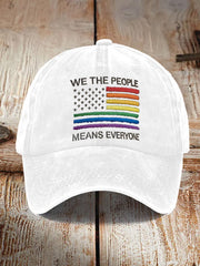 Unisex pride rainbow month Print Hat