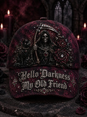 Unisex Hello Darkness My Old Friend Print Cap