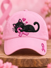 Unisex Breast Cancer Awareness Support Print Hat