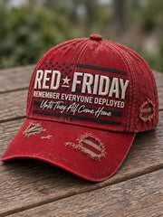 Red Friday Printed Casual Unisex Cap