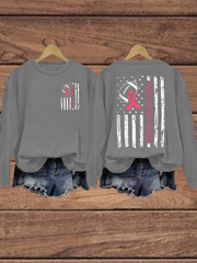 Women's Football combines with breast cancer Regular Sweatshirt