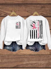 Women's Football combines with breast cancer Regular Sweatshirt