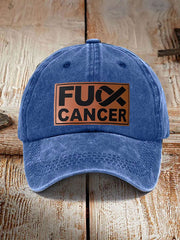 FUCK cancer awareness unisex hats