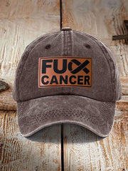 FUCK cancer awareness unisex hats