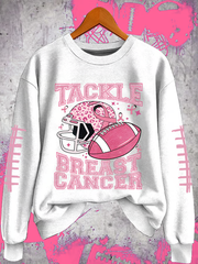 Women's Football combines with breast cancer Regular Sweatshirt