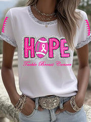 Women's Hope Tackle Breast Cancer Short-sleeved T-shirt