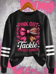 Women's Football combines with breast cancer Regular Sweatshirt