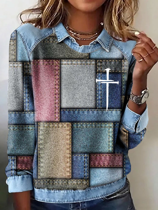 Women's Faith Art Printed Tops