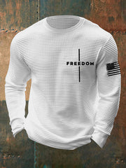 Men's Freedom Cross Waffle Long Sleeve T-Shirt