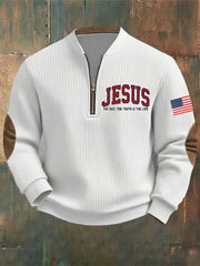 Men's Jesus The Way The Truth The Life Print Sweatshirt